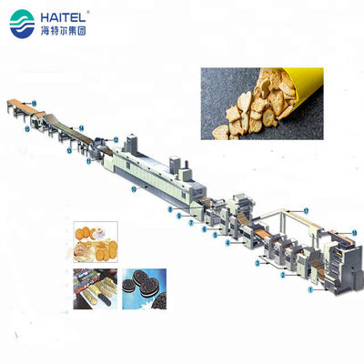 220V / línea automática 2000kgs de la máquina de la galleta del bocadillo de 380V Oreo